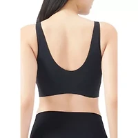 Seamless micro stretch lounge bra w/ cookies