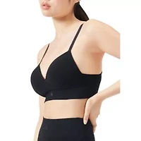 Seamless micro stretch wireless bra