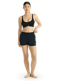 Essentials Cotton Three-Stripe Scoop Bralette with Removable Cookies