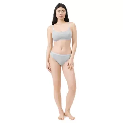 Essentials cotton scoop bralette w/ removable cookies