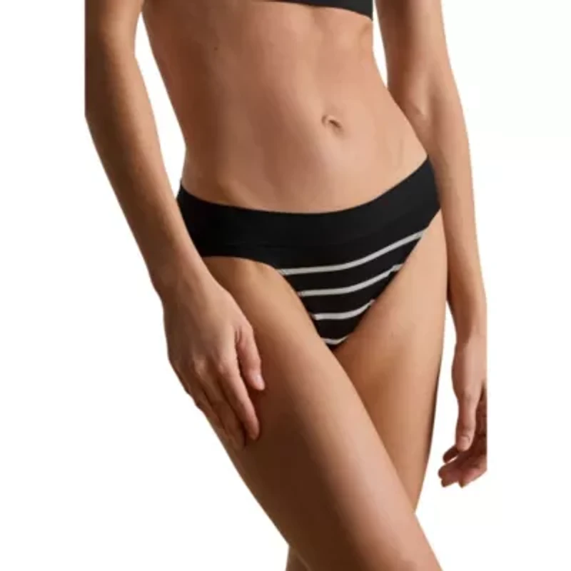 Seamless Striped Jersey Bikini Brief