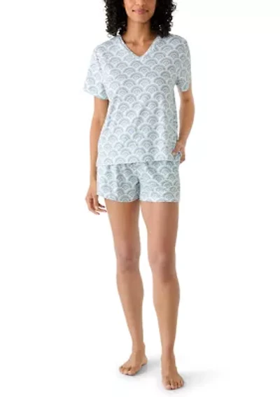Women's Short Sleeve and Shorts Pajama Set