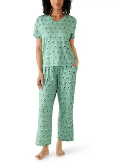 Women's Hayes Short Sleeve Shirt and Pants Pajama Set
