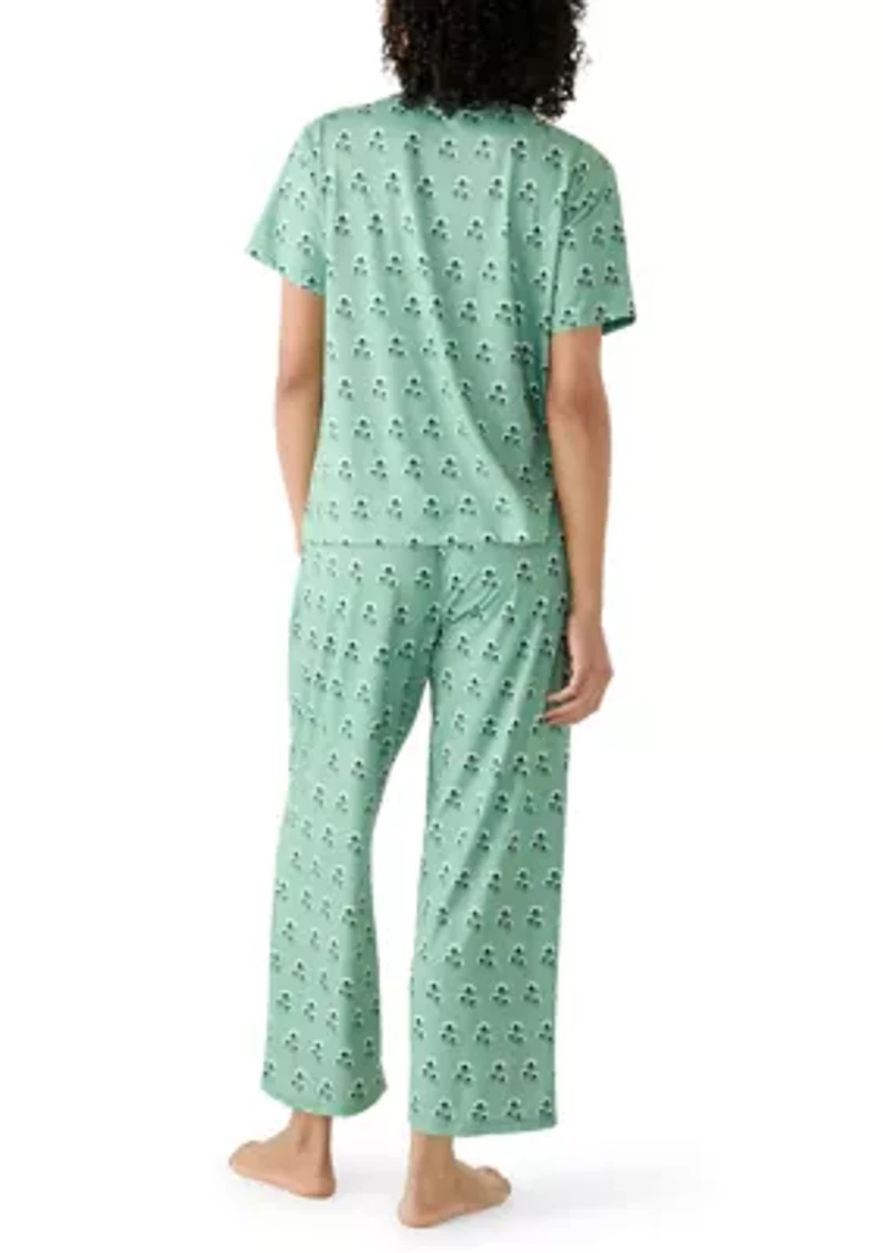 Women's Hayes Short Sleeve Shirt and Pants Pajama Set