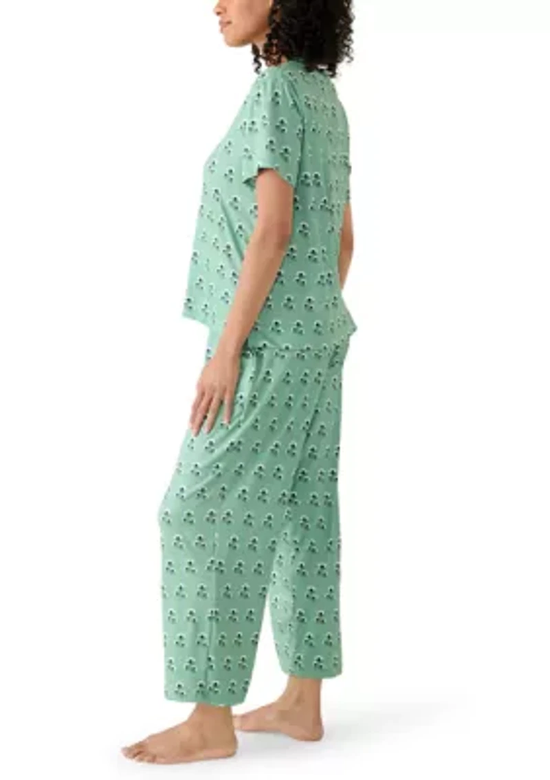 Women's Hayes Short Sleeve Shirt and Pants Pajama Set
