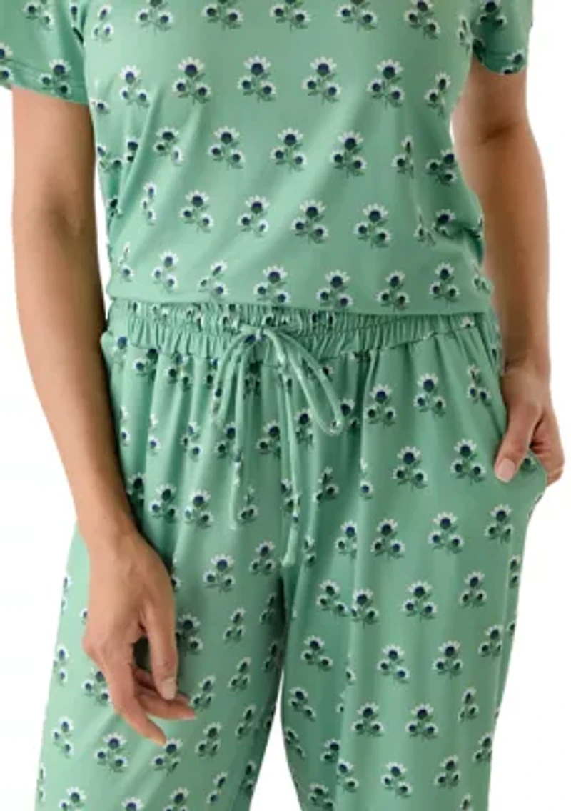 Women's Hayes Short Sleeve Shirt and Pants Pajama Set