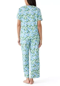 Women's Hayes Short Sleeve and Pants Sleep Set