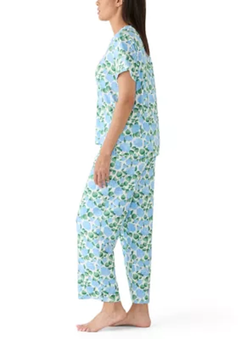 Women's Hayes Short Sleeve and Pants Sleep Set