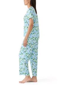 Women's Hayes Short Sleeve and Pants Sleep Set