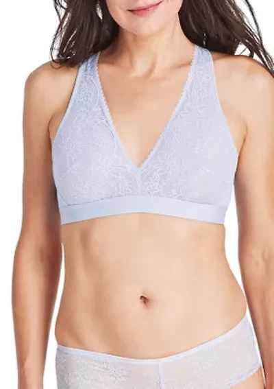 Comfort Revolution® Comfy Glam™ Plunge Lace Wirefree Bralette