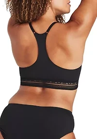 Comfort Revolution® Comfy Glam™ Longline Wirefree Bralette with Lace