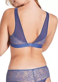 Comfort Revolution® Comfy Glam Scallop Lace Wirefree Bralette