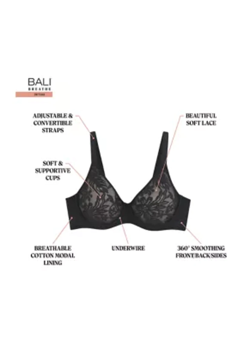 Breathe Cotton Modal Lace Underwire Bra