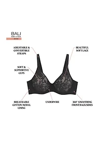 Breathe Cotton Modal Lace Underwire Bra