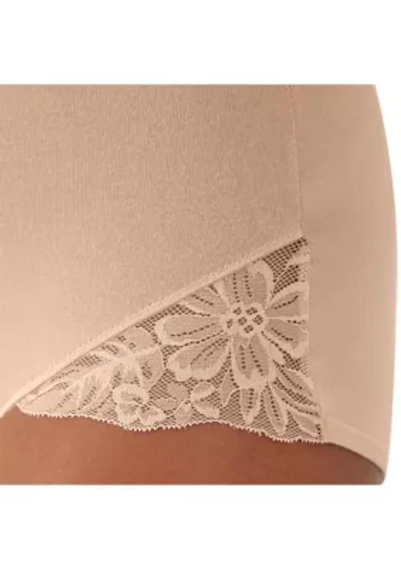 Breathe Shaping Brief with Lace, 2 Pack