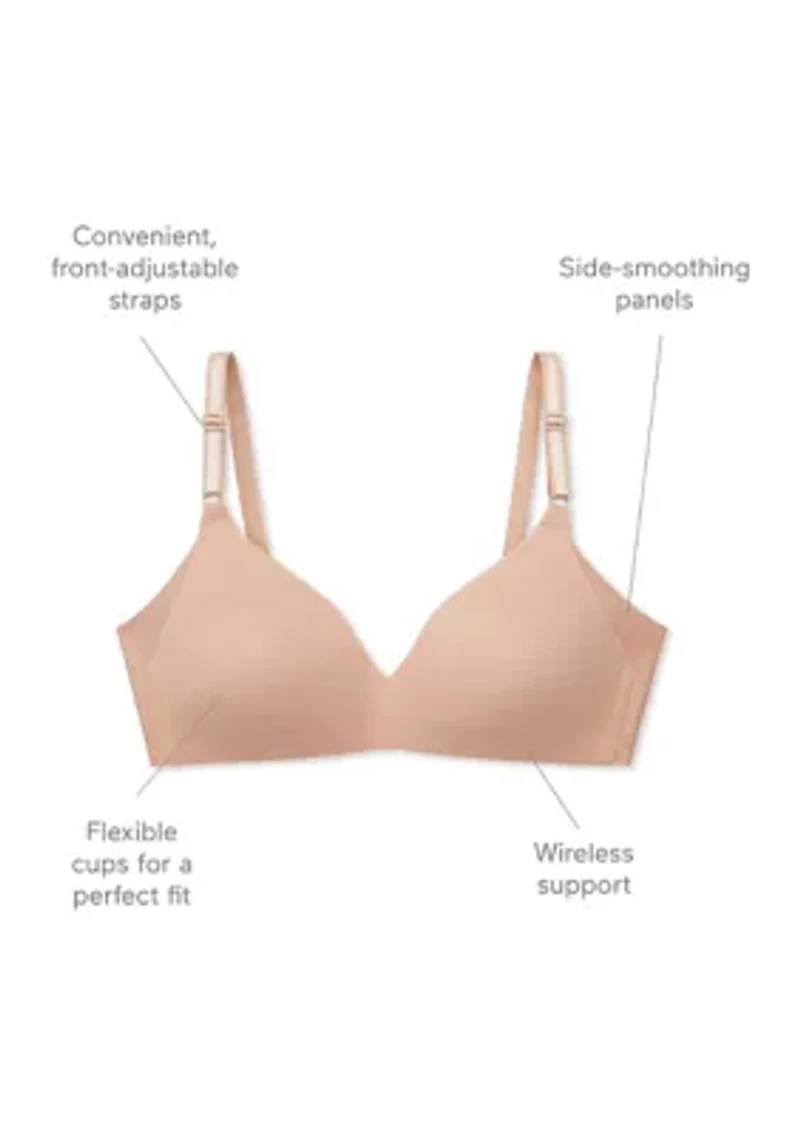 No Side Effects® Underarm-Smoothing Comfort Wireless Lightly Lined T-Shirt Bra