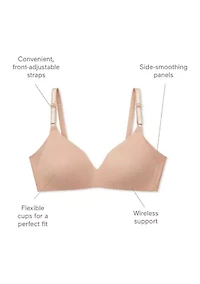 No Side Effects® Underarm-Smoothing Comfort Wireless Lightly Lined T-Shirt Bra