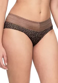 No Pinching, Problems® Dig-Free Comfort Waist with Lace Microfiber Hipster Briefs - 5609J