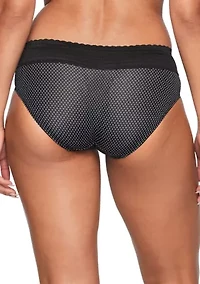 No Pinching, Problems® Dig-Free Comfort Waist with Lace Microfiber Hipster Briefs - 5609J