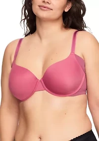 No Side Effects® Seamless Underarm-Smoothing Comfort Underwire Lightly Lined T-Shirt Bra