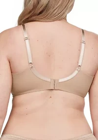 No Side Effects® Seamless Underarm-Smoothing Comfort Underwire Lightly Lined T-Shirt Bra
