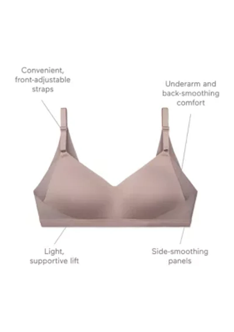 No Side Effects® Underarm and Back-Smoothing Comfort Wireless Lift T-Shirt Bra