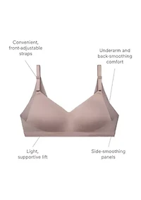 No Side Effects® Underarm and Back-Smoothing Comfort Wireless Lift T-Shirt Bra