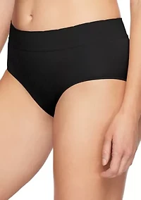No Pinching, Problems® Dig-Free Comfort Waist with Lace Smooth and Seamless Briefs - RS1501P