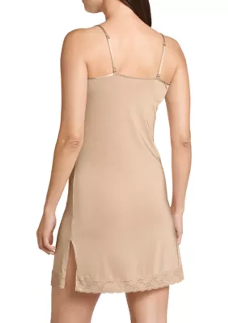 No Panty Line Promise® Tactel® Lace Slip Dress
