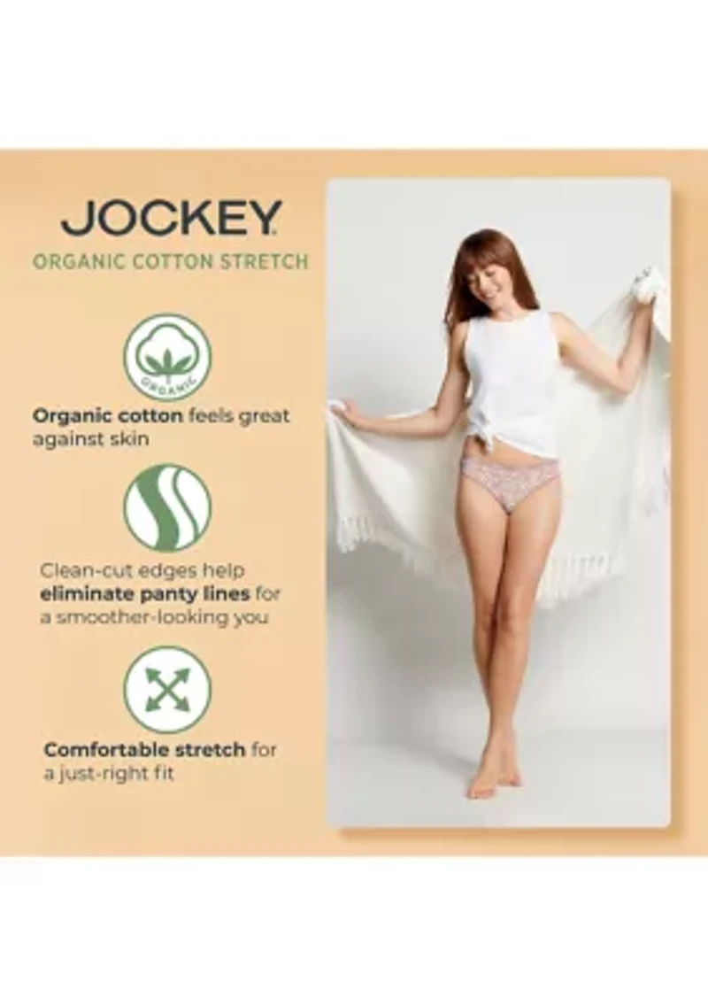 Organic Cotton Stretch Logo Bikini - 3 Pack