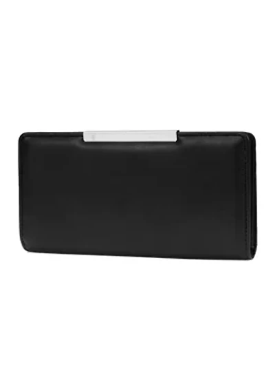 Better Than Leather Slim Clutch with Minibar