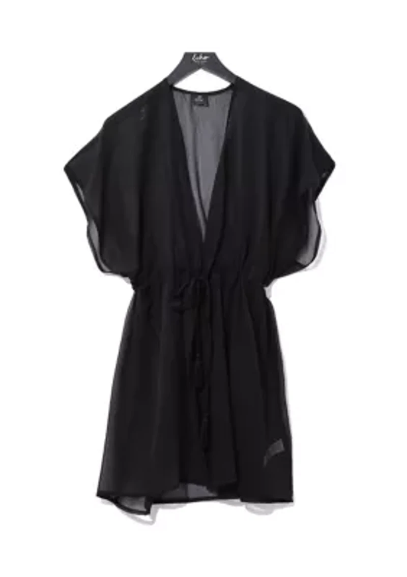 Solid Tie Front Duster
