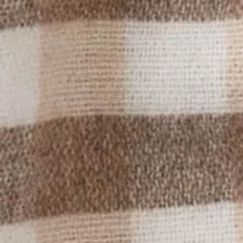 Quarter Check Wrap Scarf