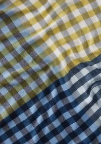Quarter Check Wrap Scarf