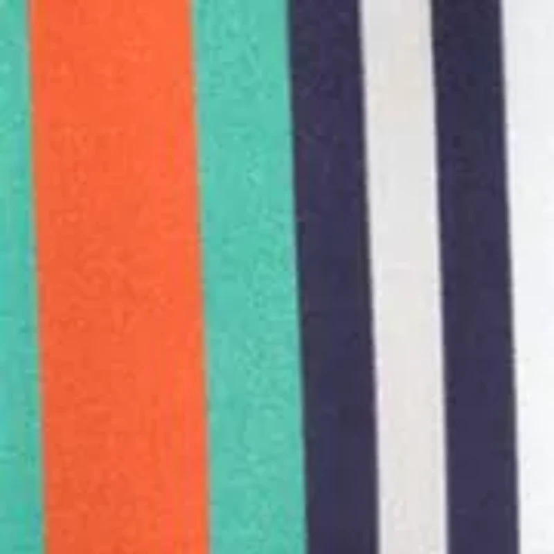 Tropic Stripe Silk Oblong Scarf