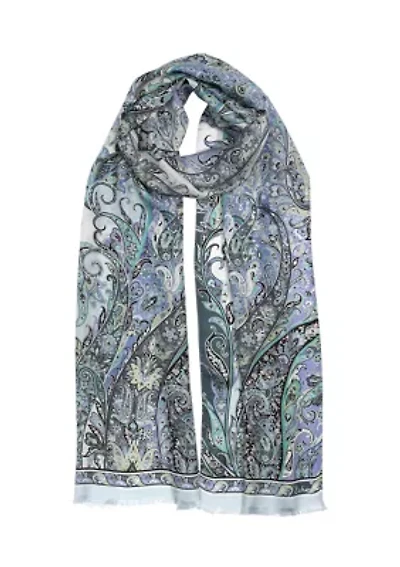Manor Paisley Oblong Scarf