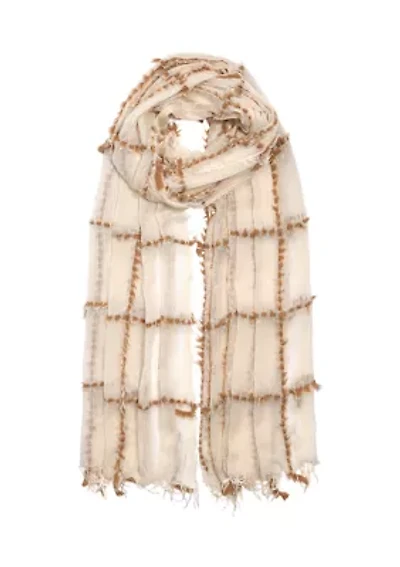 Faux Fur Plaid Wrap