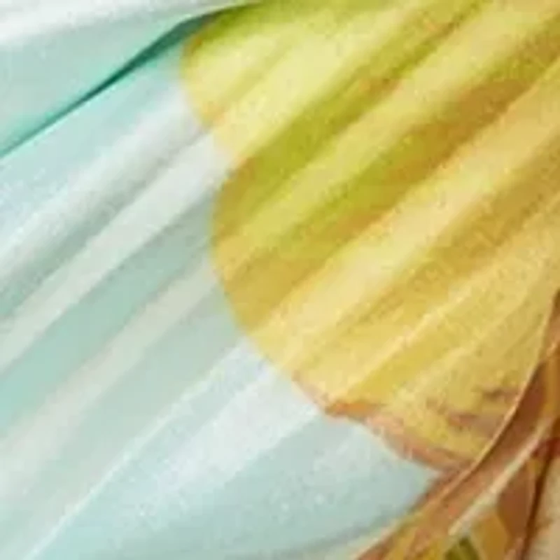 Sunshine Garden Pleated Diamond Scarf