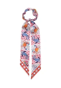Crabby Silk Ribbon Scarf