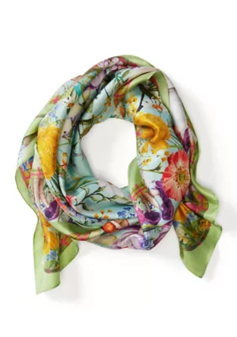 Spring Bounty Square Scarf 