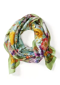 Spring Bounty Square Scarf 