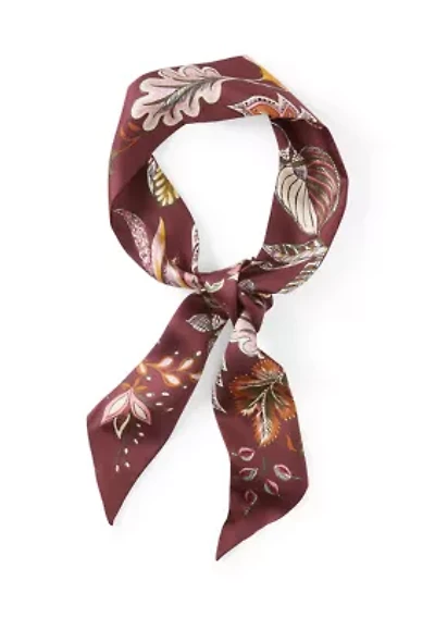 Falling Leaves Ribbon Scarf