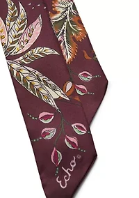 Falling Leaves Ribbon Scarf