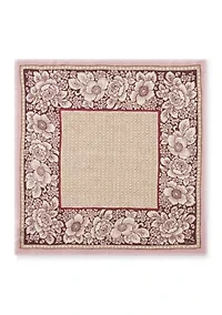 Vintage Floral Dot Wool Bandana Scarf