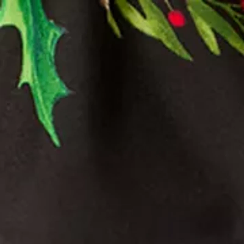 Holly Garland Plaid Silk Scarf