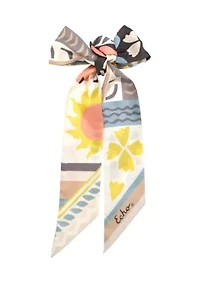 Coastal Collage Silk Ribbon Scarf