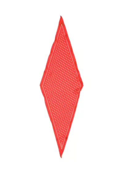 Dot Silk Diamond Scarf