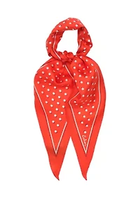Dot Silk Diamond Scarf