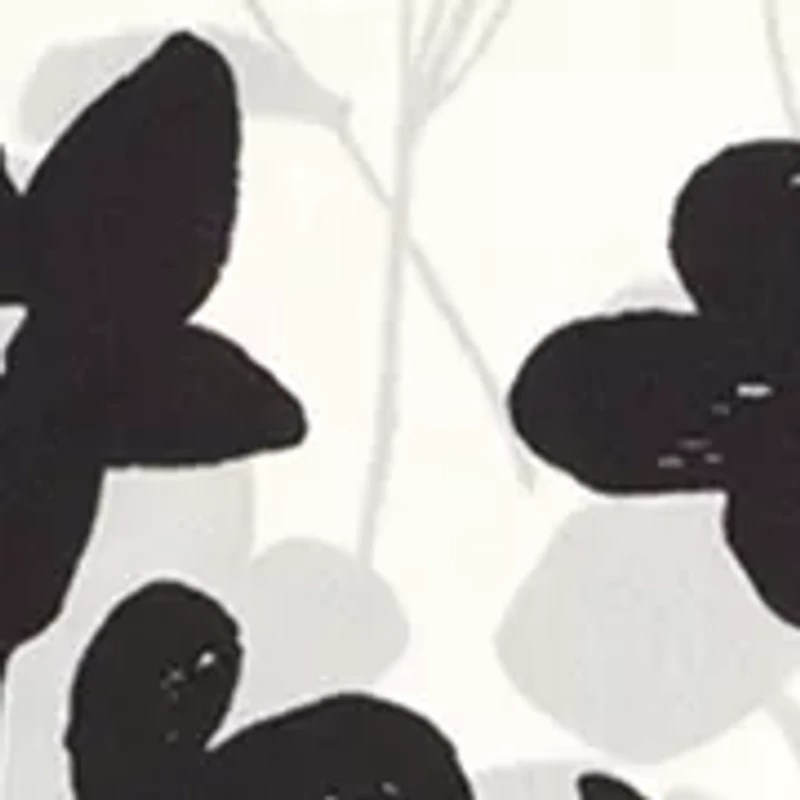 Scribble Floral Silk Oblong Scarf