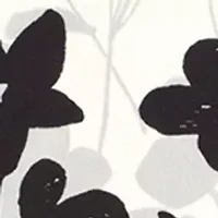 Scribble Floral Silk Oblong Scarf